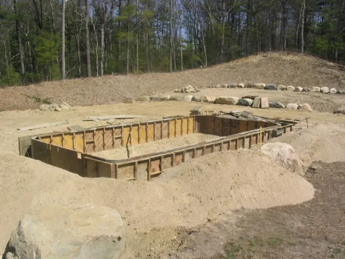 Excavation for a fiberglass pool install