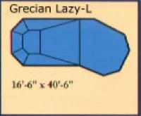 Grecian Lazy-L pool shape