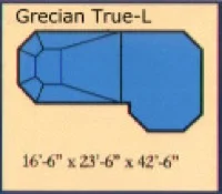 Grecian True-L pool shape